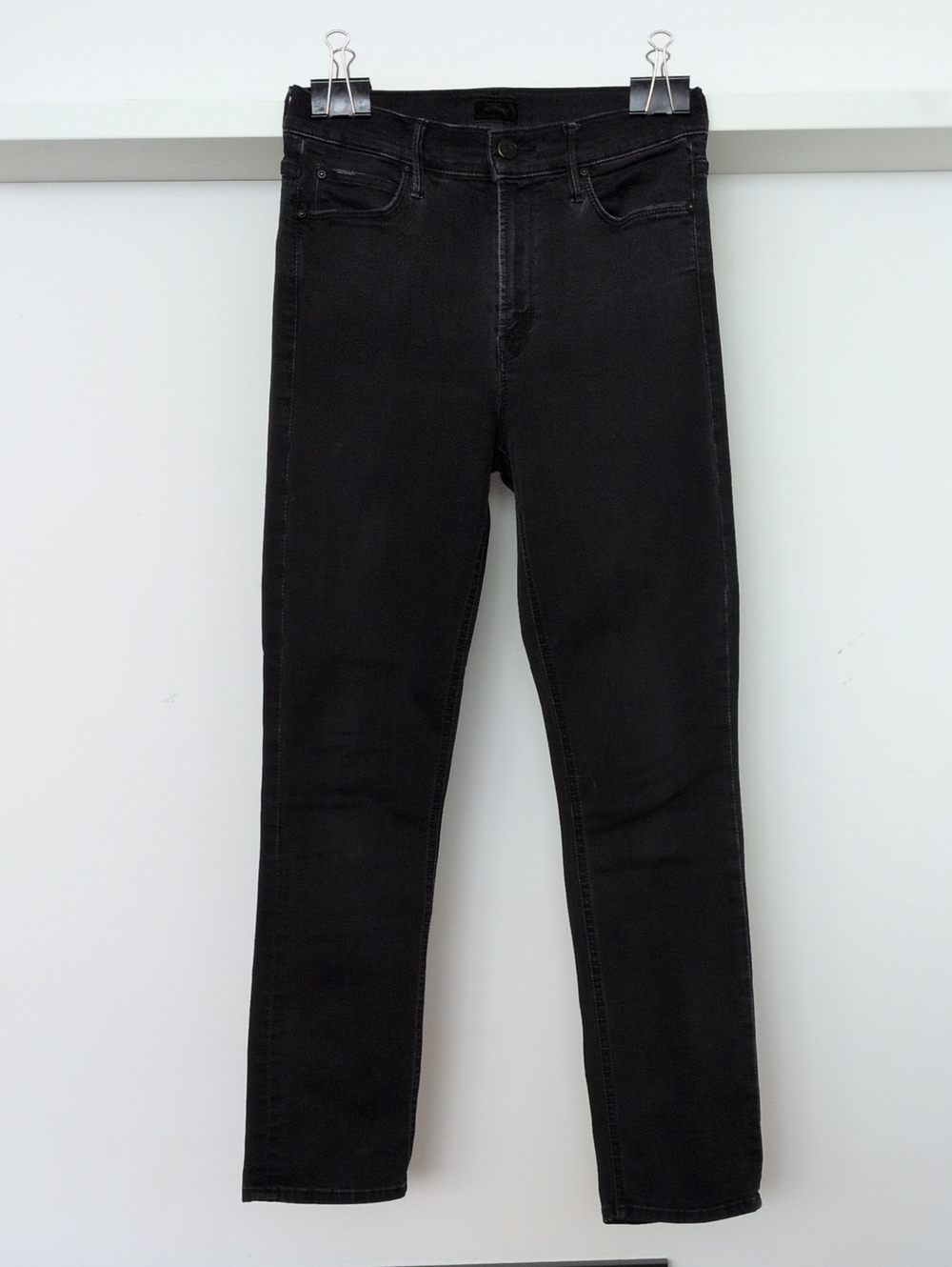 Mother Mid Rise Dazzler Ankle 28 ( Fits Like 27) Black Jeans
